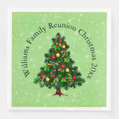 Naam wijzigen Tekst overeenkomen met kerststructuu Servet (Voorkant)