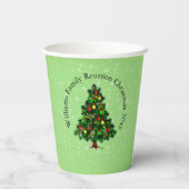 Naam wijzigen Tekst passend bij Kerstboom 20xx Papieren Bekers (Achterkant)