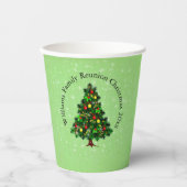 Naam wijzigen Tekst passend bij Kerstboom 20xx Papieren Bekers (Voorkant)