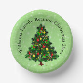 Naam wijzigen Tekst passend bij Kerstboom 20xx Papieren Kommen (Voorkant)