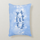 Naam wijzigen Tekst, We hebben een wens gemaakt en Accent Kussen (Voorkant(Verticaal))