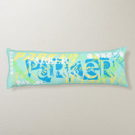 Naam Wijzigingsinstantie Pillow Naam Collage Soft  Lichaamskussen