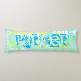 Naam Wijzigingsinstantie Pillow Naam Collage Soft  Lichaamskussen