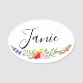 Naam Wilde bloem Markering Naamplaatje (Voorkant)