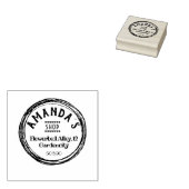 Naam winkeleigenaar retouradres rubberstempel (Gestempeld)