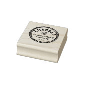 Naam winkeleigenaar retouradres rubberstempel (Stempel)