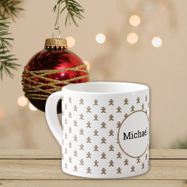 Naam, Winter Kerstkrans Mannetje 6oz Espresso Kop