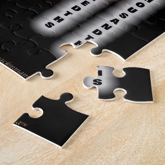 Naam wiskunde die plaats legpuzzel (Zijkant)