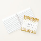 Naam witgoud notitieboek (Binnen)