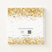 Naam witgoud notitieboek (Achterkant)