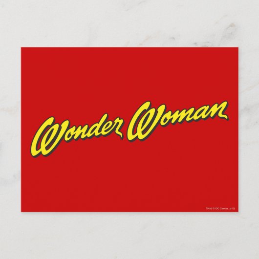 Naam Wonder Woman Briefkaart (Voorkant)