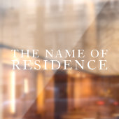 Naam woonplaats raamsticker (Vel 2)