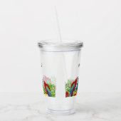 Naam wortelvogels acryl drinkbeker (Links)