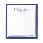 Naam zakelijke marine | Van de bureau van de blocn Notitieblok (Voorkant)