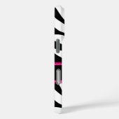 Naam zebra monogram Case-Mate iPhone case (Achterkant / Rechts)