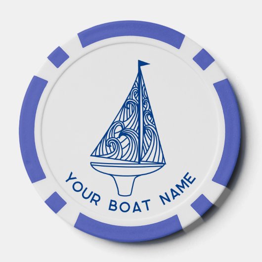 Naam zeilboot poker chips (Achterkant)