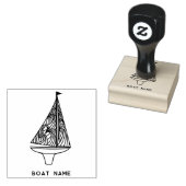 Naam zeilboot rubberstempel (Gestempeld)