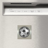 Naam zilveren Voetbal Magneten (Insitu (Vaatwasser))