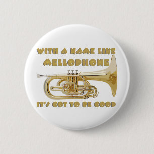 Naam zoals Mellophone Ronde Button 5,7 Cm