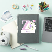 Naam Zoe met Letter Z Sticker Cut-Out (iPad Cover)