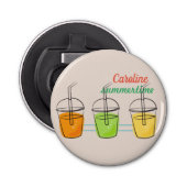 Naam, Zomer 2.25-in Button Magnet Bottle Opener (Voorkant)