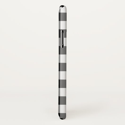 Naam zwart buffalo speldenpatroon Case-Mate iPhone case (Achterkant / rechts)