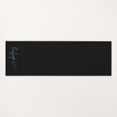 Naam zwart en MintManuscript met Hart Omkeerbaar Yogamat (Voorkant (horizontaal))