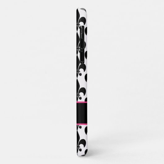 Naam zwart en wit fler de Lis Pattern Case-Mate iPhone Case (Achterkant/links)