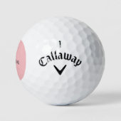 Naam zwart roze tekenfilm golfballen (Logo)