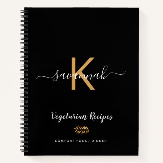 Naam zwart werkboek ontvangen notitieboek (Voorkant)