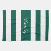 Naam zwart-wit Stripes Theedoek (Horizontaal)