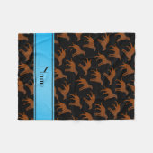 Naam zwarte Chesapeake bay Fleece Deken (Voorkant (Horizontaal))