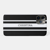 Naam Zwarte Design, Aangepaste Naam Zwart Case-Mate iPhone Case (Achterkant (horizontaal))