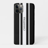 Naam Zwarte Design, Aangepaste Naam Zwart Case-Mate iPhone Case (Achterkant)