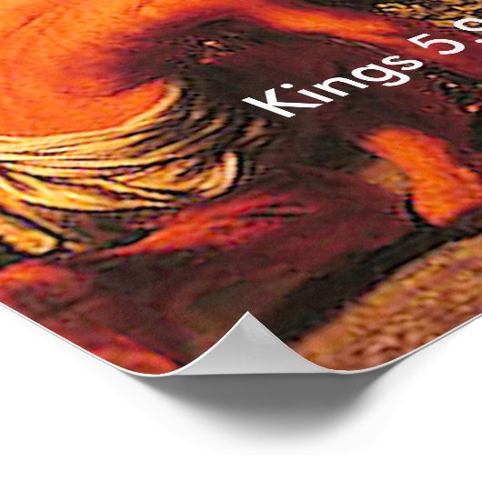 Naaman Healed by Elisha - Poster (Hoek)