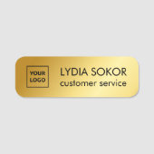 Naambadge met eigen logo naamplaatje (Voorkant)