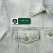 Naambadge met eigen logo voor personeel naamplaatje (In situ)