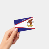Naambadge met vlag van Amerikaans-Samoa, VS Badge (Handheld)