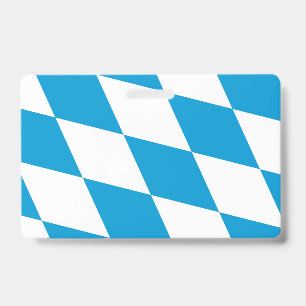 Naambadge met vlag van Beieren, Duitsland Badge