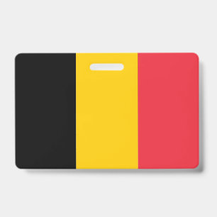Naambadge met vlag van België Badge