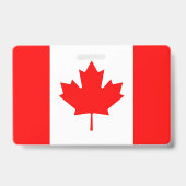 Naambadge met vlag van Canada Badge (Achterkant)