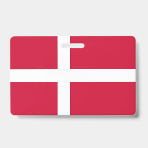 Naambadge met vlag van Denemarken Badge
