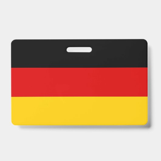 Naambadge met vlag van Duitsland Badge (Voorzijde)