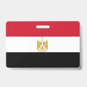 Naambadge met vlag van Egypte Badge (Achterkant)
