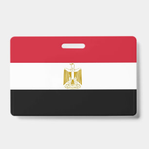 Naambadge met vlag van Egypte Badge