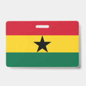 Naambadge met vlag van Ghana Badge (Achterkant)