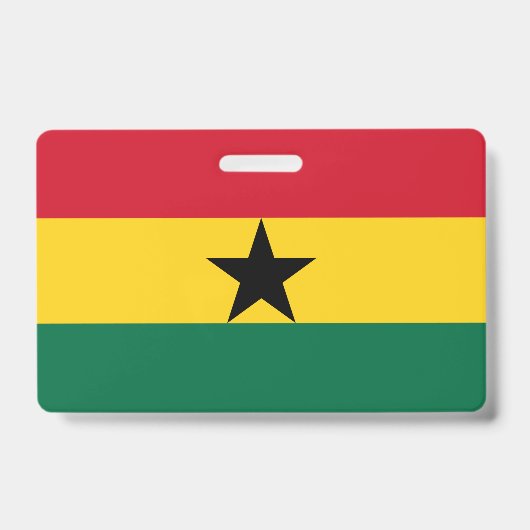 Naambadge met vlag van Ghana Badge (Voorzijde)