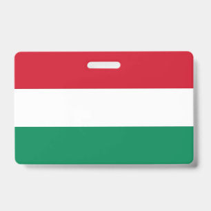 Naambadge met vlag van Hongarije Badge