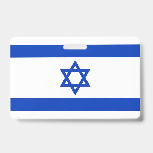 Naambadge met vlag van Israël Badge