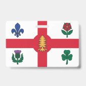 Naambadge met vlag van Montreal Badge (Achterkant)
